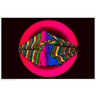 Mushroom Girl - Blacklight ( Non Flocked)