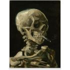 Skeleton Smoking - Van Gogh